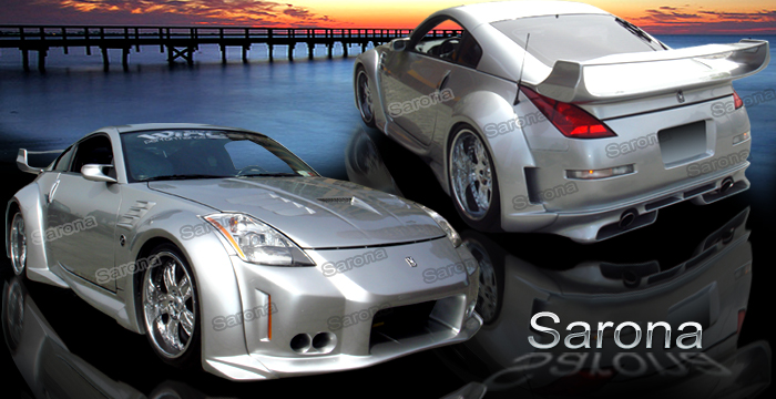 Custom Nissan 350Z  Coupe Body Kit (2003 - 2008) - $1950.00 (Manufacturer Sarona, Part #NS-028-KT)